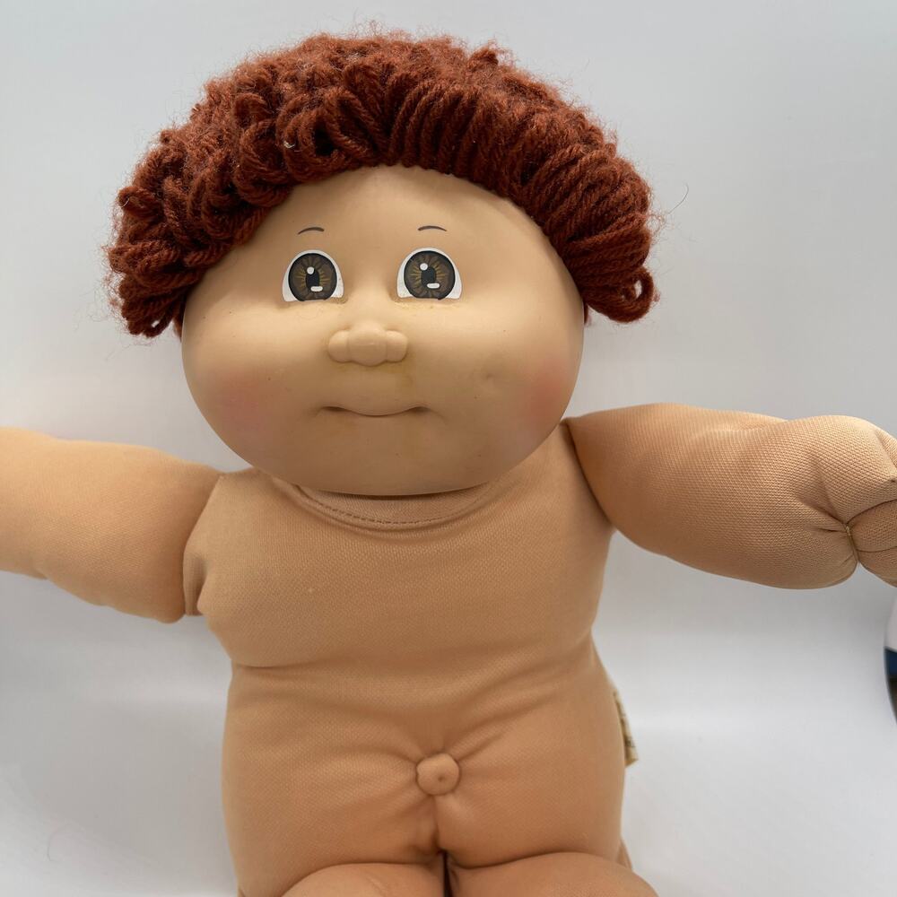 1982 Coleco Cabbage Patch Kids Male Doll Brown Yarn Hair Brown Eyes
